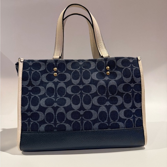 Coach Denim Small Dempsey Tote Bag - Picture 2 of 12